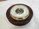 Early Wood Barometer Porcelain Face German Atco Weather Station West Germany