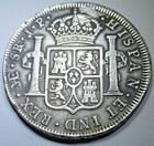 1809 Peru Imagined Bust Repaired Silver 8 Reales Genuine Spanish Colonial Coin