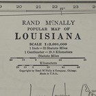 Antique 1939 Map Of Louisiana 14   x11   