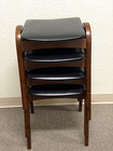 Vintage Isamu Kenmochi Stacking Stools Akita Mokko Japan Mcm Set Of