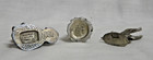 Lot Of 3 Fine Pewter Figures Fantasy Wizard With Crystal Ball-pegasus-castle
