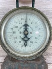 Antique Pelouze Family Farmhouse Kitchen Scale 24 Lb Working Rustic   Pan Basket