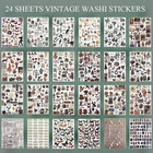 Vintage Scrapbooking Sticker Book For Adults - 800  Washi Journaling Stickers Ep