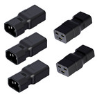  5pack pdu Ups Iec320 C14 To C19 Ac Power Plug Adapter Converter Socket 10a-16a
