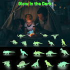 Mini Dinosaurs 44pcs Glow In The Dark Dinosaurs Figure For Kids Dinosaur Party F