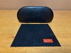 Ray Ban Leather Clamshell Hard Case Glasses Sunglasses Optical W  Cloth