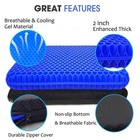 Extra Thick Gel Wheelchair Seat Cushion Soft Comfortable Gel Cushion For Long