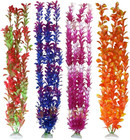 Pack Of 4 Tall Plastic Aquarium Plants  Large Fake Plants  Fish Tank Decorations