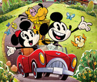 Mickey Mouse Minnie Goofy Runaway Railway Disneyland Walt Disney World Poster