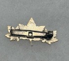 Vintage Enamel Canadian Maple Leaf Pin Travel Souvenir Badge Gold Tone