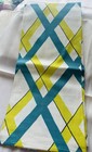 Vintage Cannon Cotton Kitchen Dish Towel Turquoise Lime Green Mcm Diamond Unused
