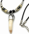 Alligator Tooth Leather Necklace Real Gator Voodoo Magic Power Bayou Gt47 Fs