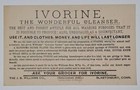 Ivorine Cleanser Laundry Soap Antique Victorian Trade Card Girls Cats Wash Tub