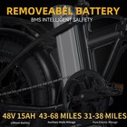 750w Folding Electric Bike 20  Fat Tire Bike 48v Battery 7 Speed 30mph For Adult
