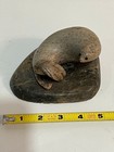 Vintage Collectible Drake Soapstone Inuit Carving Seal Sculpture
