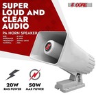 5 Core Pa Horn Speaker 2pc 6  50w Loud Audio 8ohm Outdoor Speakers System