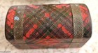 Antique Tartanware Rare Sewing Needle Case Caledonian Pattern