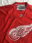 Signed Reebok Nhl Detroit Red Wings Hockey Jersey Red white Size Xxl