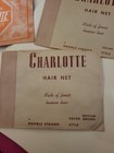 Lot Of 3 Vintage Bestyette Real Human Hair Nets - Mid-century Vanity Ephemera 
