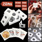 250-assorted Coin Holder 2x2 Cardboard Mylar Flip For Penny Nickel Dollar 5 Size