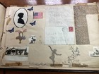 28 Pages Of Antique Vintage 1890 s Scrapbook   Pictures And Misc  Photos