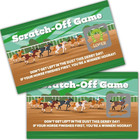 50 Pack Adventure Theme Scratch Off Game  Horse Race Scratch Card For Baby Showe