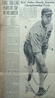 1919 Chicago Sports Page - Red Faber Slowly Regains Championship Form