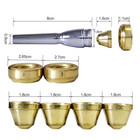 Sliver Gold Plated Trumpet Mouthpiece Set Bb C Key 3c 2c 2b 3b Brass