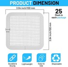 Disposable Shower Drain Hair Size  Square - 25 Packs