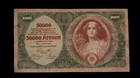1922 Austria 50000 Kronen Banknote  Portrait Of A Woman  With Asterisk  Ornament