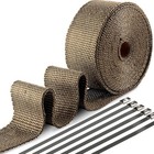 Exhaust Heat Wrap   2   X 50  Fiberglass Heat Shield Tape  Heat Wrap For 50 Ft
