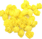 Artificial Flowers 100pcs 3cm Mini Fake Roses For Diy Wedding Bouquets Center   