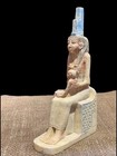 Rare Ancient Egyptian Antiquities Of Authentic Statue Of Goddess Isis With Horus