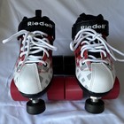 Riedell Dart Pixel Youth Quad Roller Skates Size 2 Red Black White