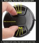 Front Snap On Lens Cap  Directly To Camera Nikon Coolpix P510 P-510  holder
