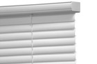 1  Cordless Vinyl Room Darkening Horizontal Mini Blinds  White  34 w X 48 l