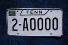 1974 Tennessee Sample License Plate