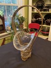 Antique French Gilt Bronze Ormolu And Etched Crystal Glass Roses Basket 15   