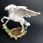 Faerie Glen Evolosun Pegasus Figurine Statue Sunflower Base Fg6806 Flying Horse