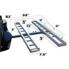 Double Motorcycle Dirt Bike Carrier 600lb Capacity Aluminum 75  Track Length Ea