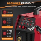 Arccaptain 6-in-1 Aluminum Mig Welder  200a  Flux Core Mig gas Mig lift Tig