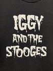 Iggy   The Stooges - Punk Band Logo Font - Vintage Original Faded Black T Shirt