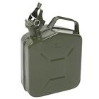 Practical 5l 0 6mm  Can Gasoline Jerry Can Steel Tank Emergency Backup Green