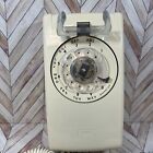 Vintage Western Electric Itt Rotary Dial Wall Phone Beige Untested