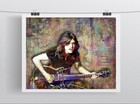 Malcolm Young Of Ac dc 8x10in Poster Malcolm Young Acdc Art Print Free Shipping