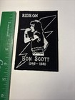 Ac dc Angus Bon Scott Embroidered Iron On Patch