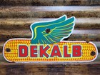 Vintage Dekalb Porcelain Sign Old Corn Feed Seed Farm Grain Farming 23  Supply