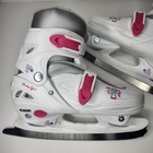 American Athletic Skates U s  Sz 5-8 Party Girl Adjustable Skates White pink 