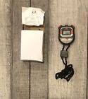 Metrx Stopwatch Digital Lcd Sports Counter Timer Watch W  Lanyard Stop Watch Nib