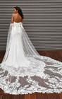 Martina Liana Wedding Dress Size 14 Ivory Lace Beaded Sheath New Bridal Gown 